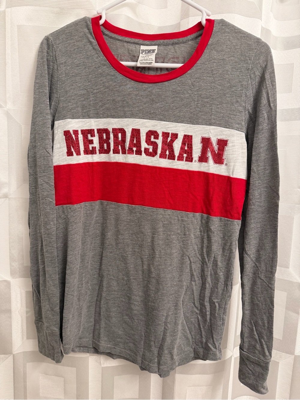 PINK Victoria’s Secret Nebraska Huskers long sleeve shirt size small